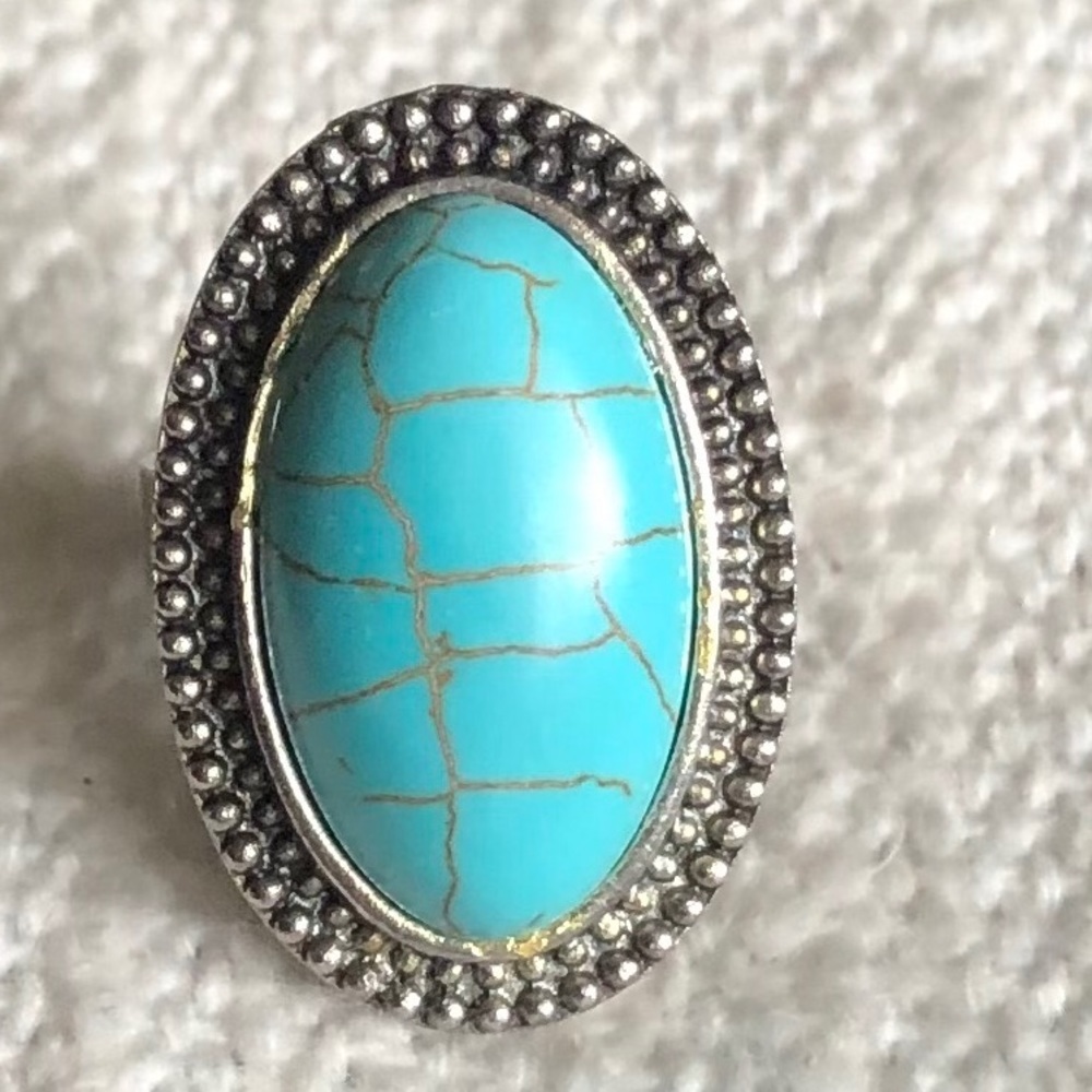 Adjustable Turquoise Ring - image 1